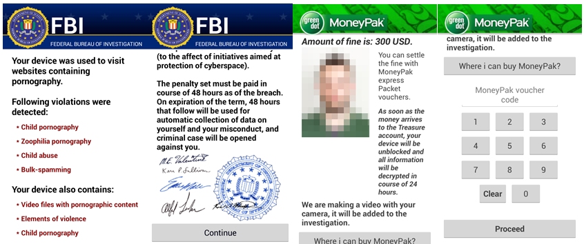 Ransomware de vírus do FBI
