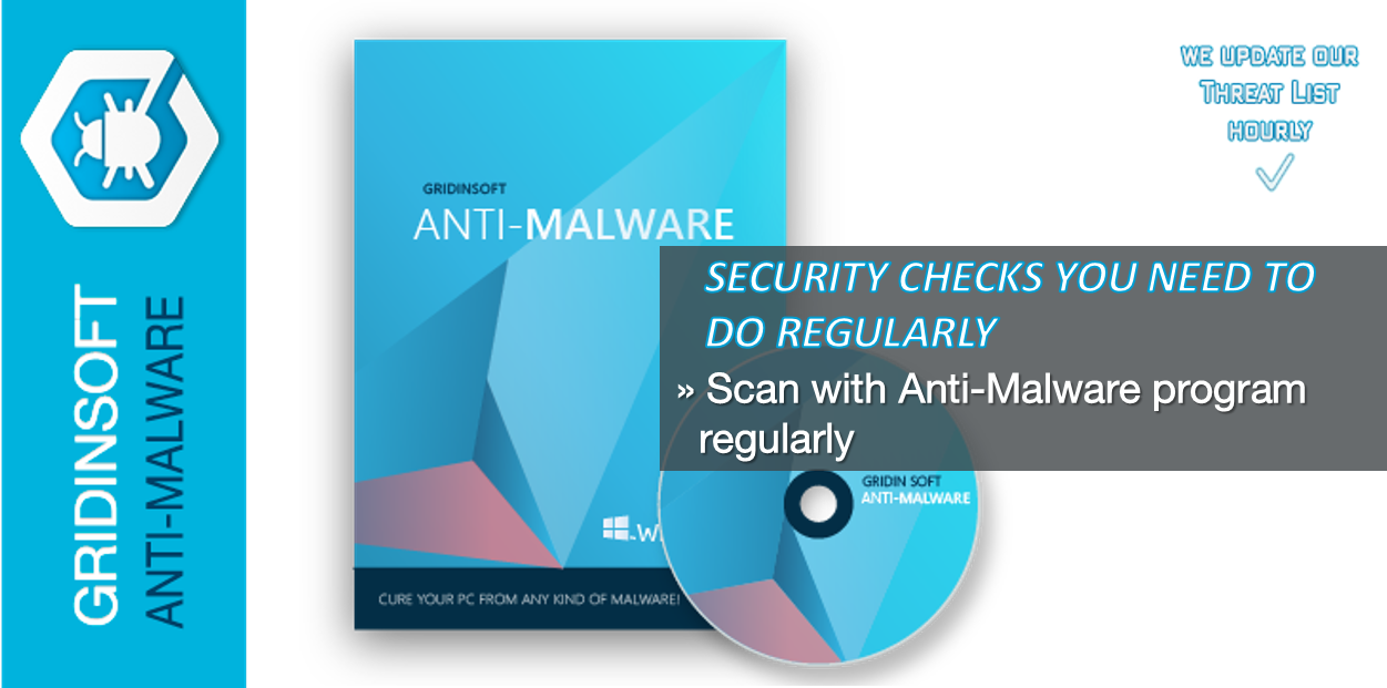 Faça varredura com programa anti-malware regularmente