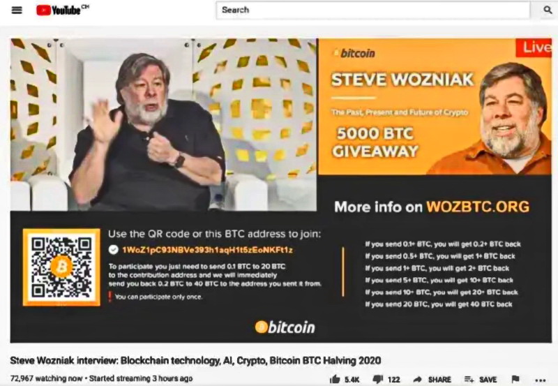 Steve Wozniak processa o YouTube