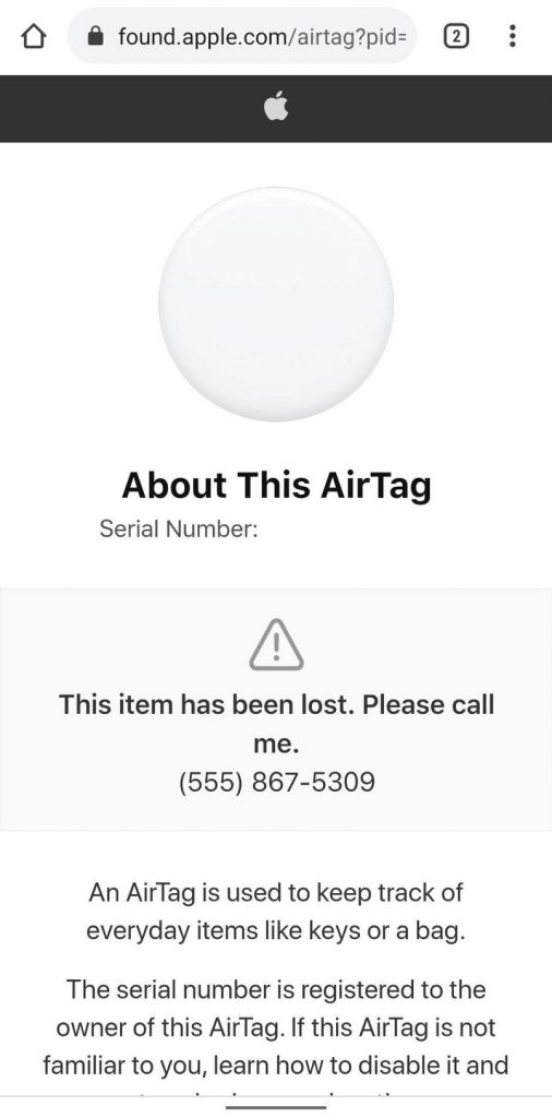 Vulnerabilidade Apple AirTag