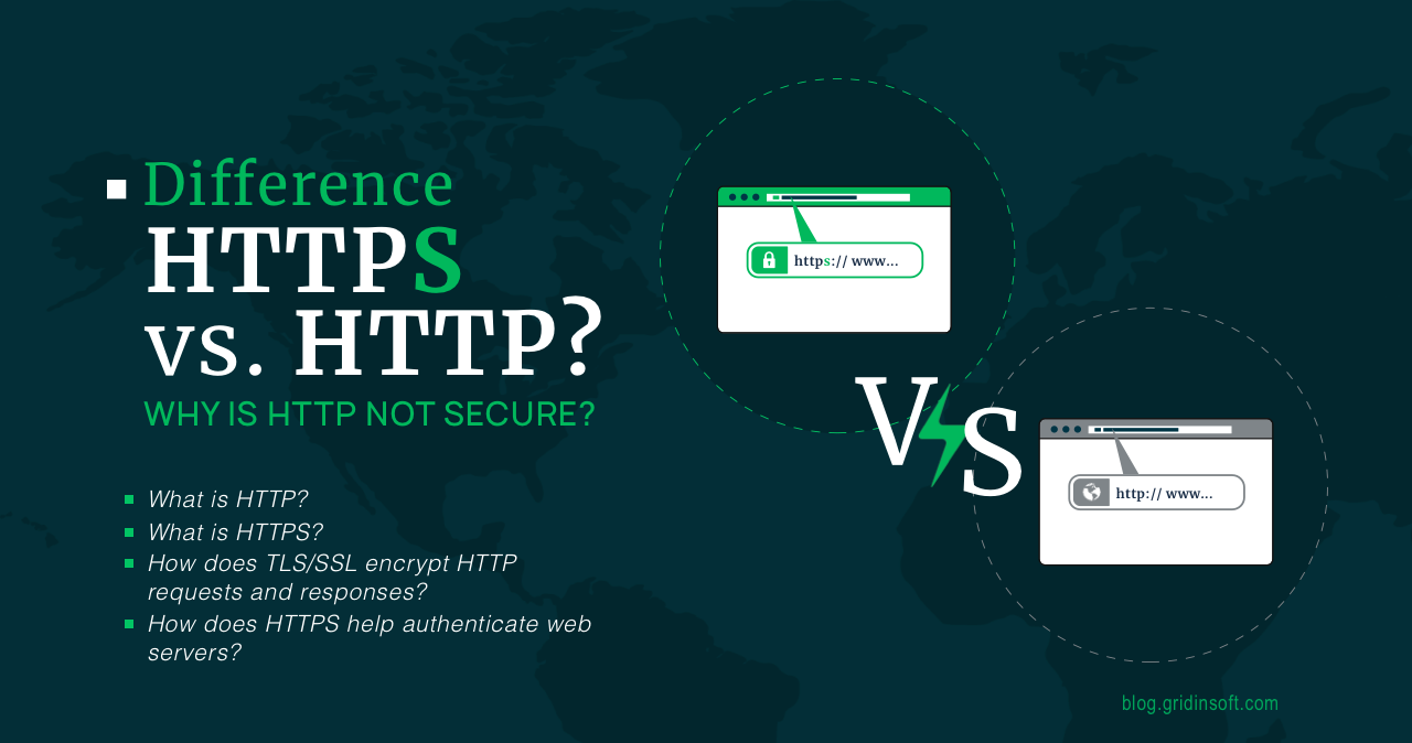 Difference HTTPS vs. HTTP? Why is HTTP not secure?