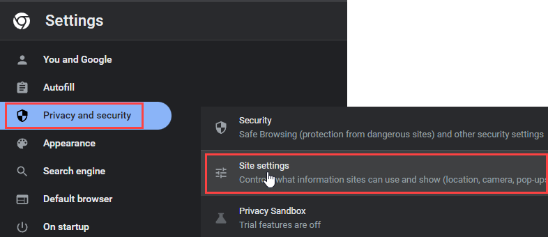 Step 2: Privacy & Security