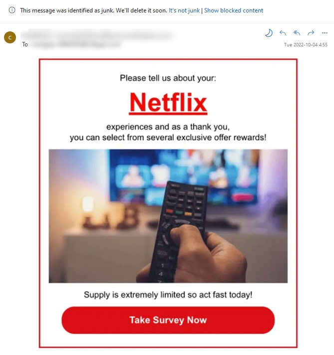 E-mail fraudulento da Netflix: Principais golpes da Netflix 2022 (Textos de phishing, E-mails)