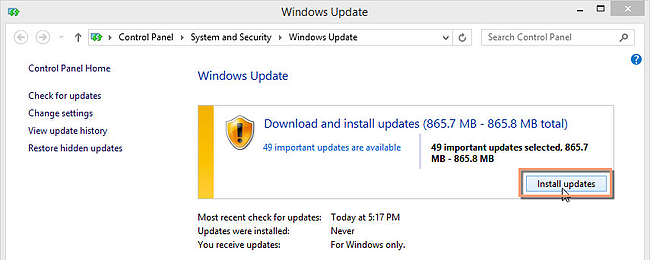 Atualizar sistema operacional Windows