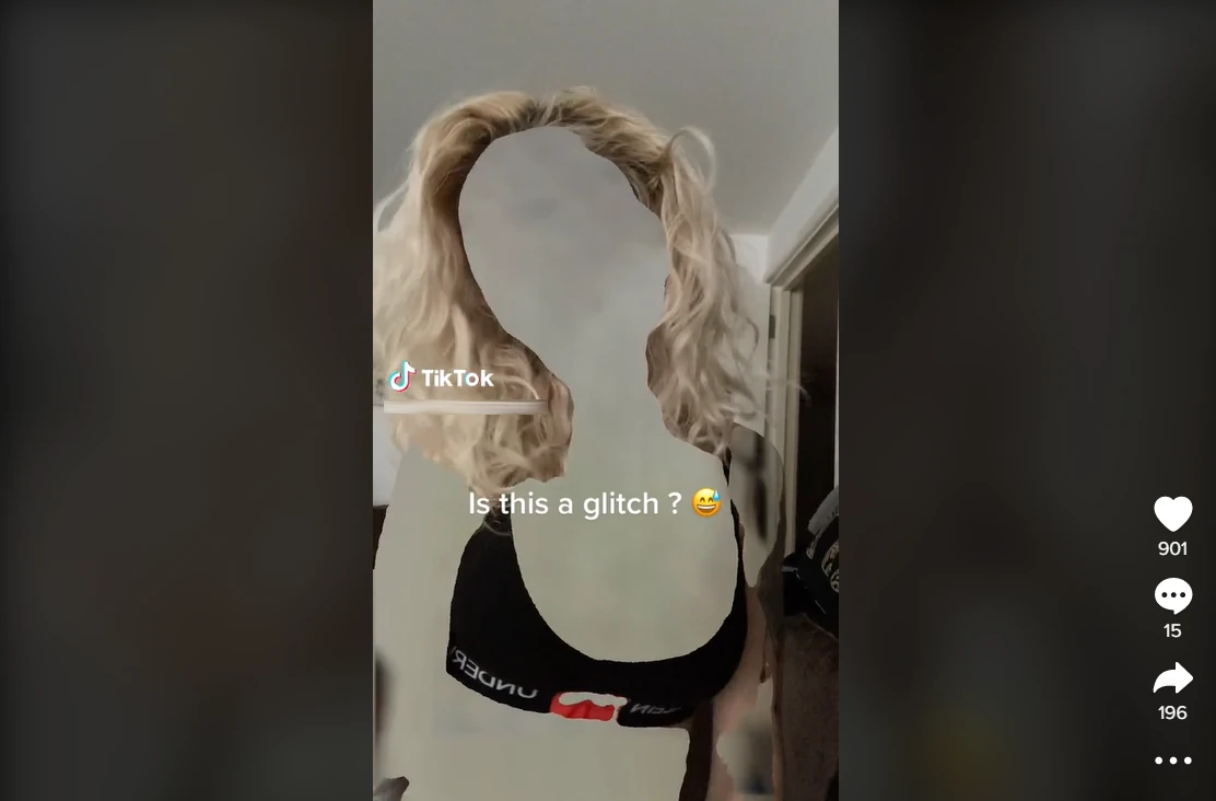 Exemplo de Desafio Invisível TikTok