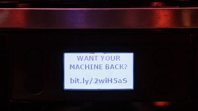 Ransomware de máquina de café