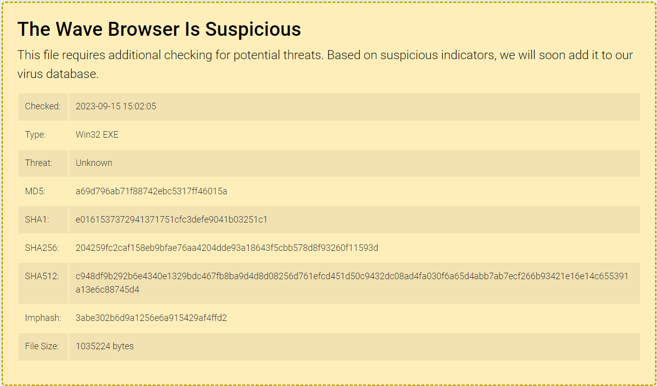 Verificador de vírus online GridinSoft de arquivo suspeito