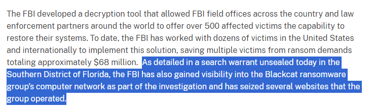 Reivindicações do FBI