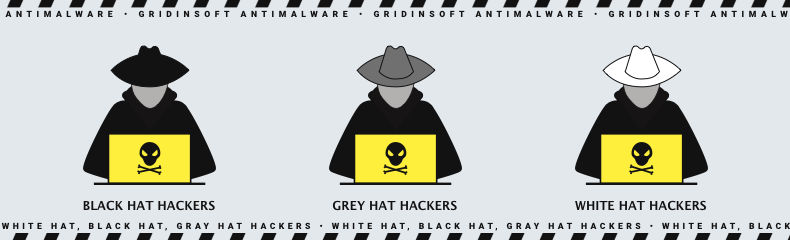 Hackers de chapéu branco, chapéu preto, chapéu cinza