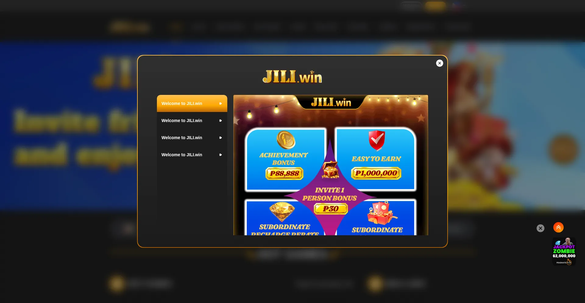 Website screenshot of 1111jiliwin.com