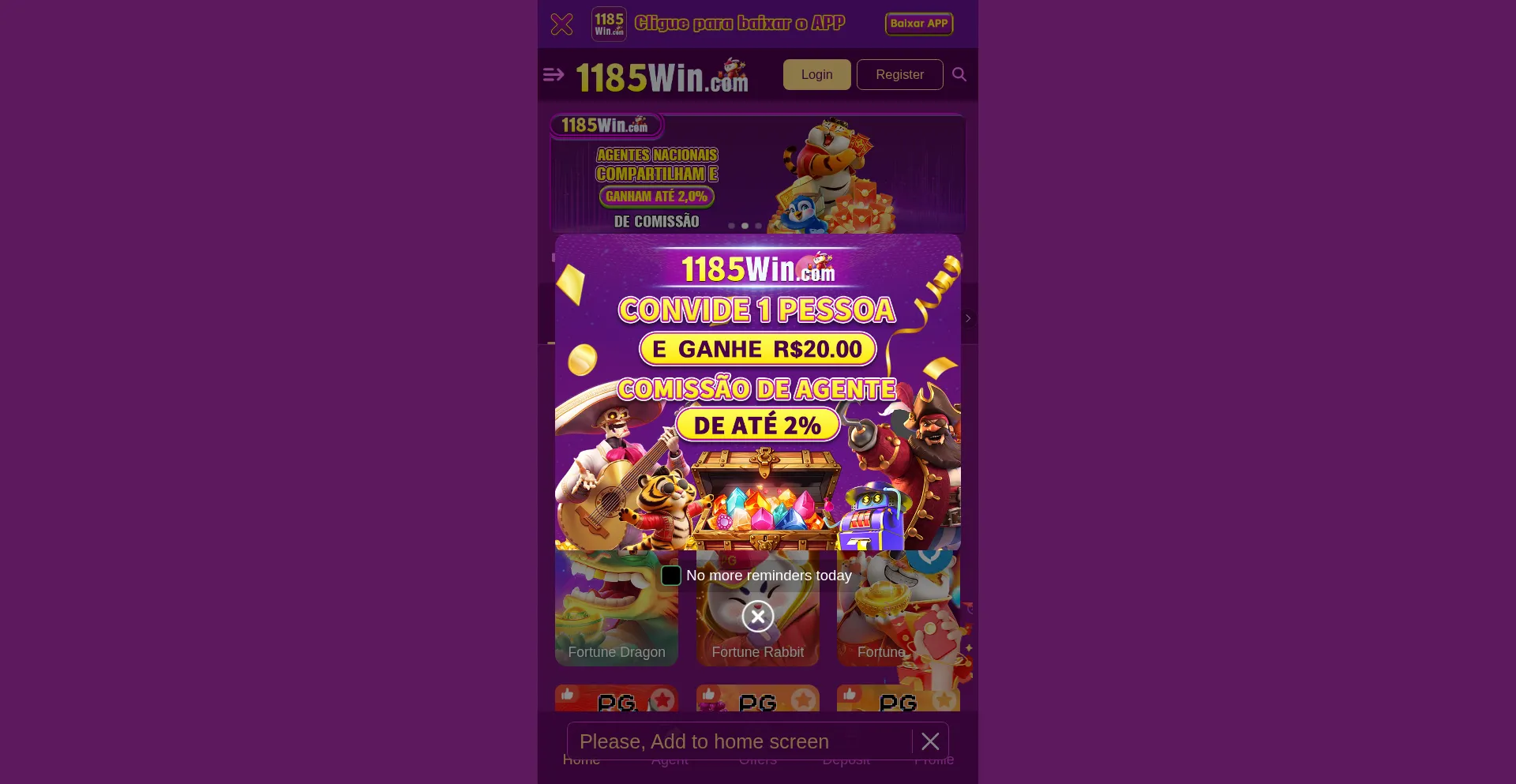 1185win.com Screenshot