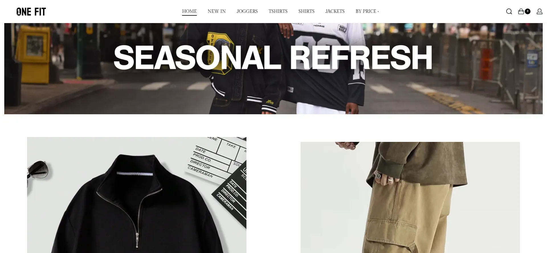 Website screenshot of 1fit.in