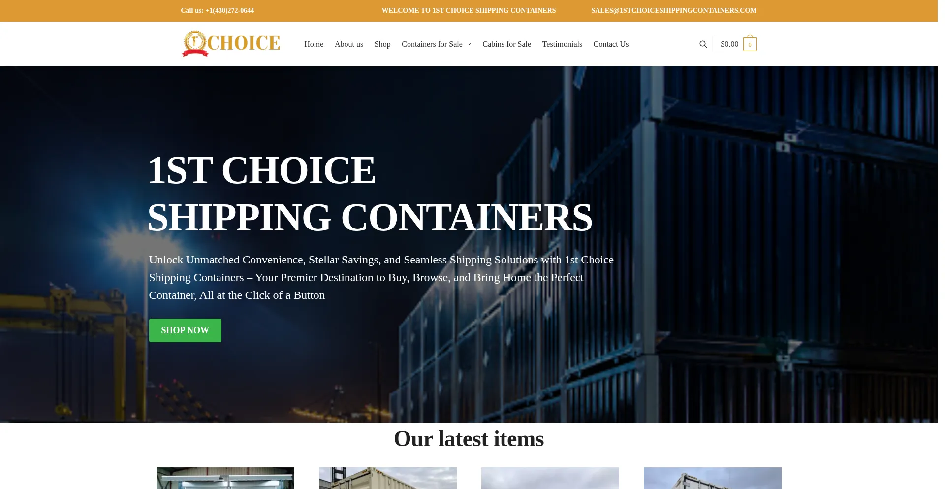 1stchoiceshippingcontainers.com é Seguro e Confiável?