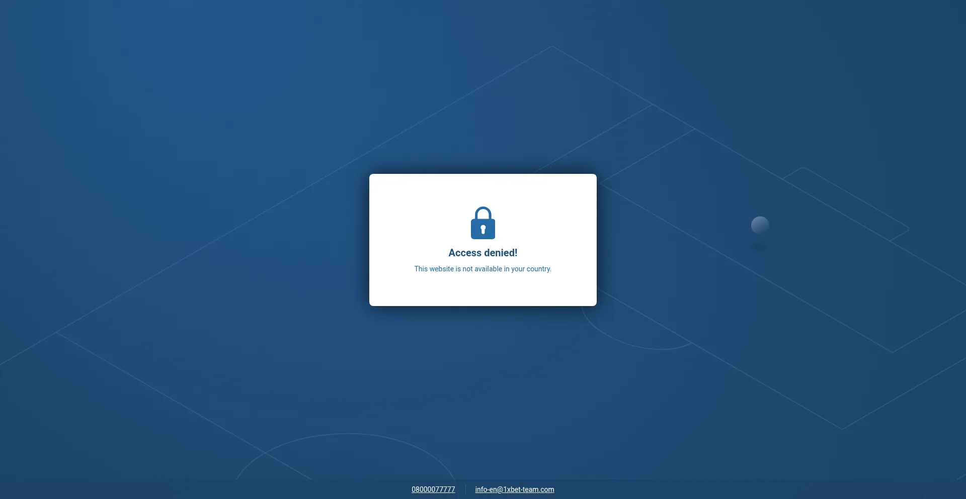 Website screenshot of 1xbet.ng