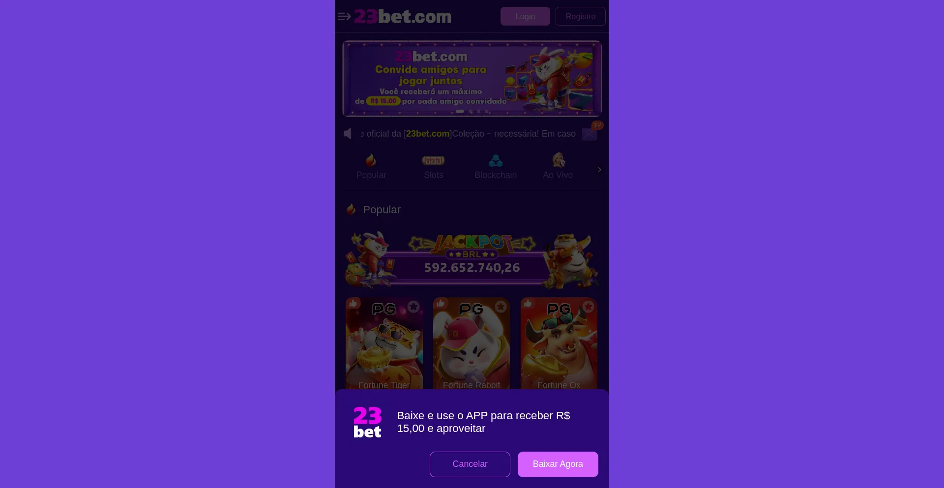 Website screenshot of 23bet88.com