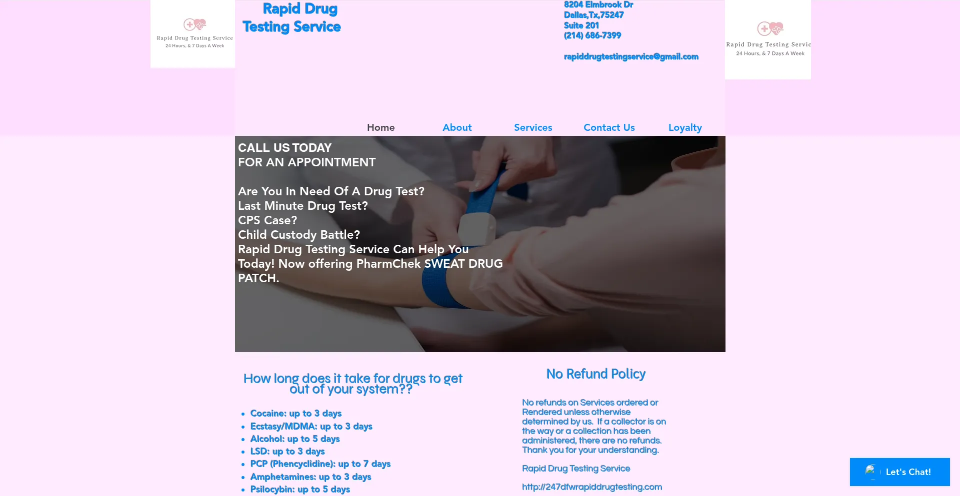 247dfwrapiddrugtesting.com é Seguro e Confiável?