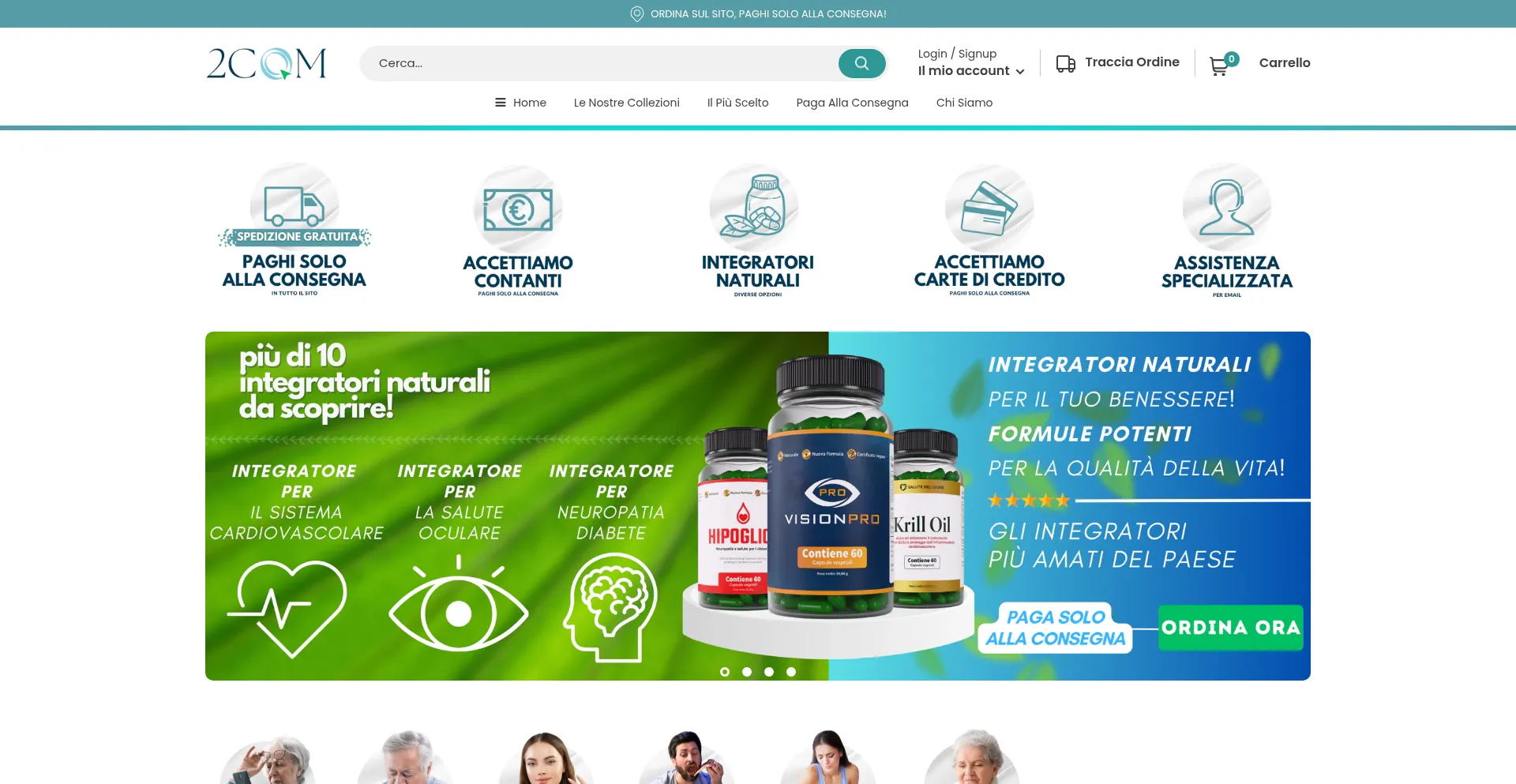 Website screenshot of 2com.shop