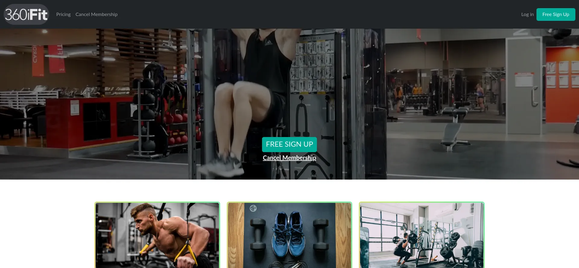 Website screenshot of 360ifit.com
