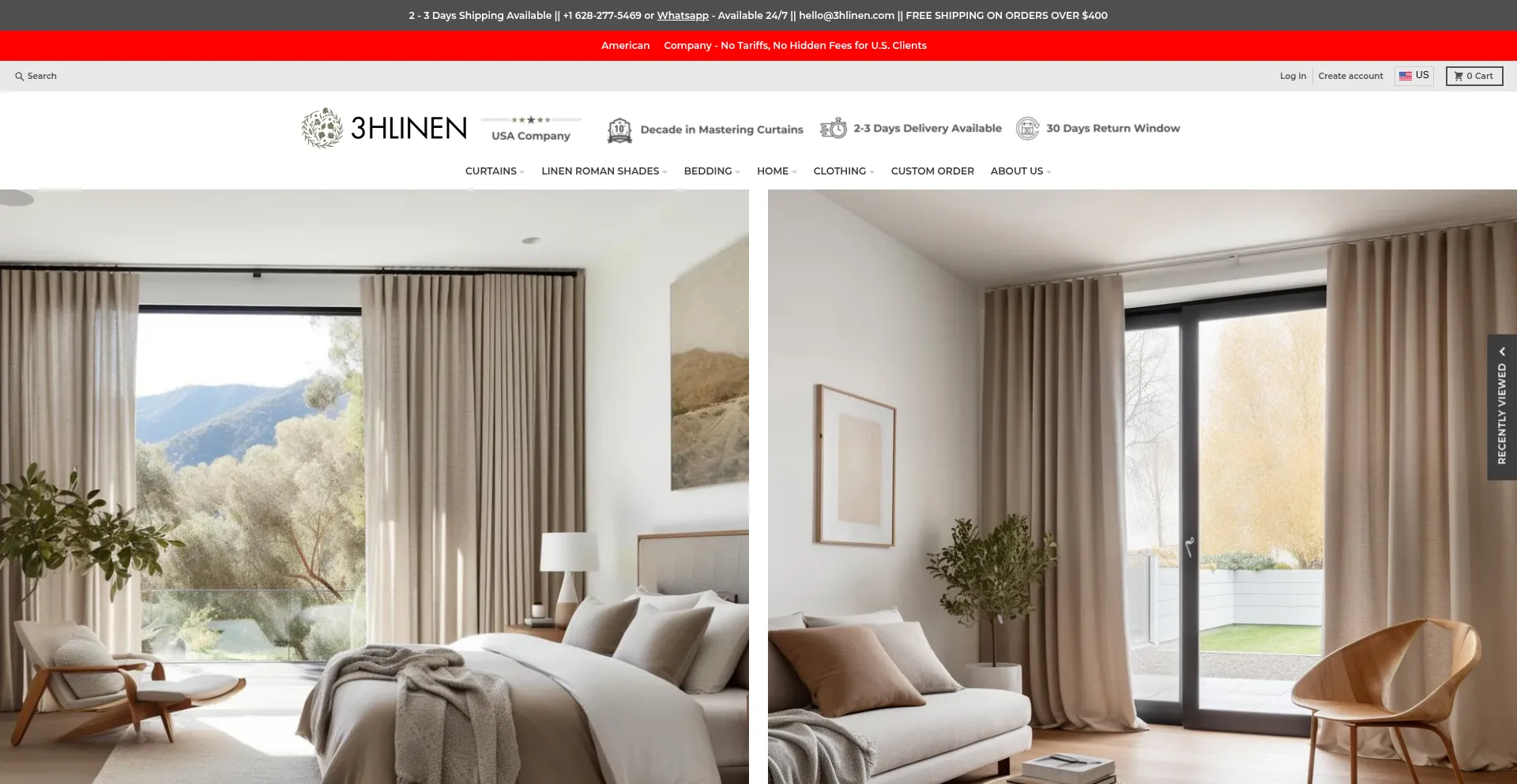 3hlinen.com Screenshot