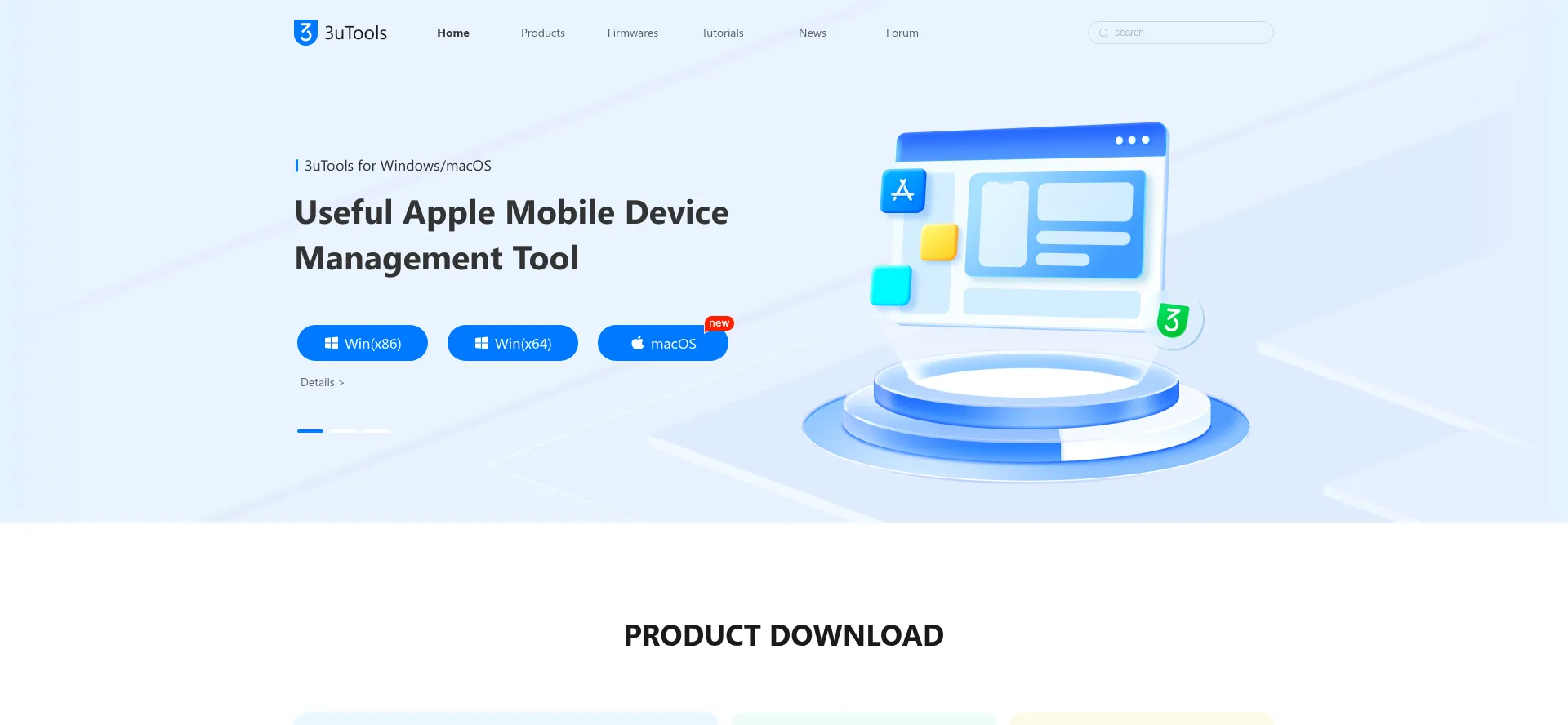 Website screenshot of 3u.com