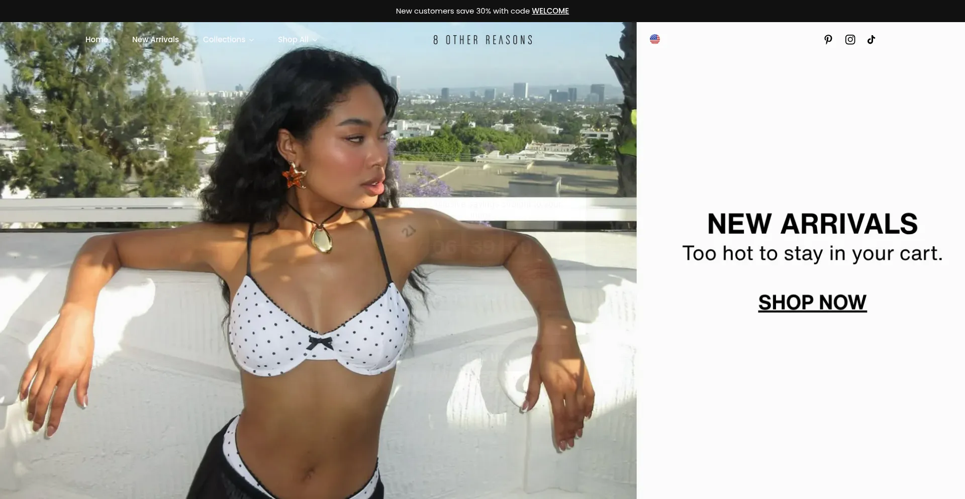 Website screenshot of 8otherreasons.com