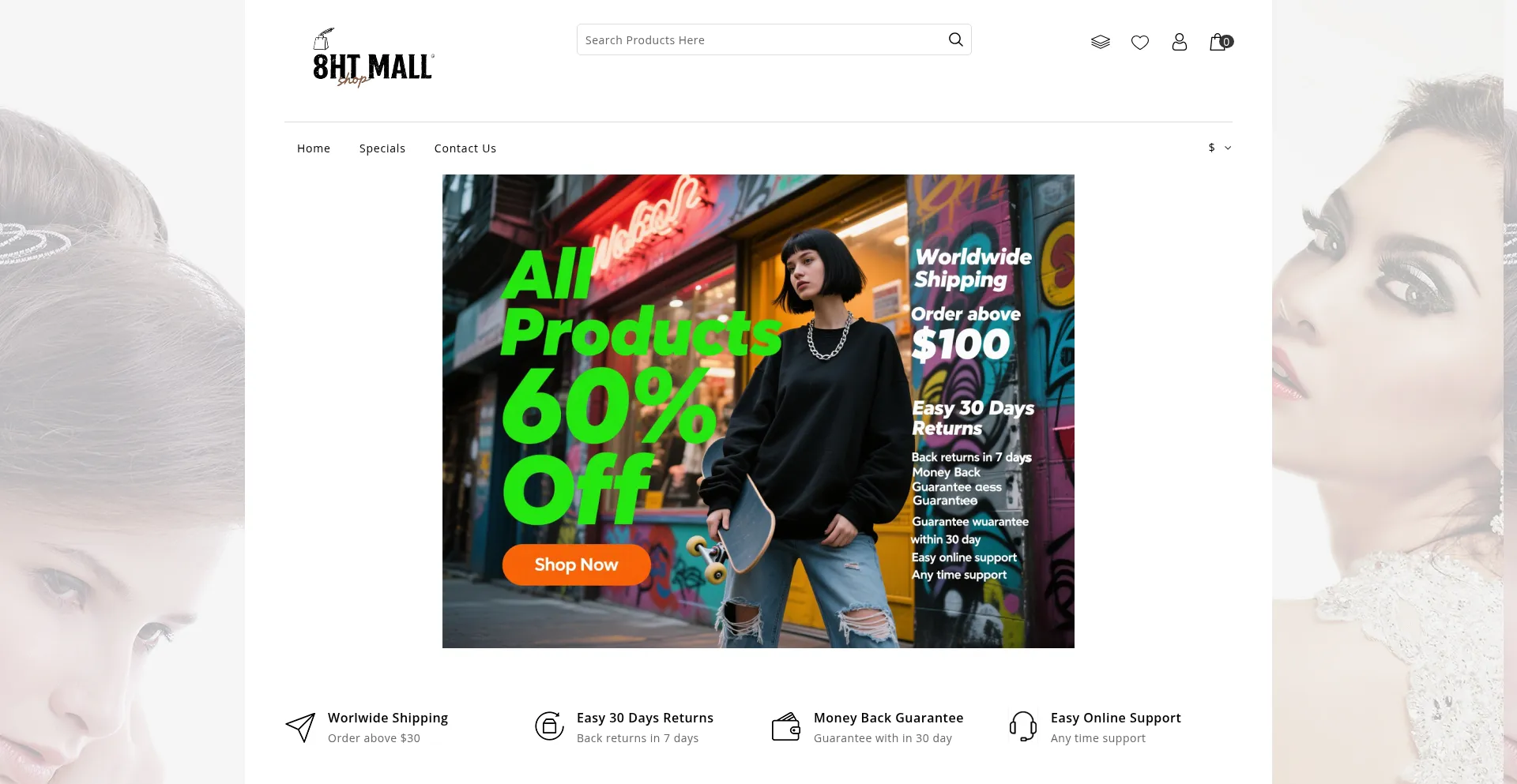 Website screenshot of 8yhtt.shop
