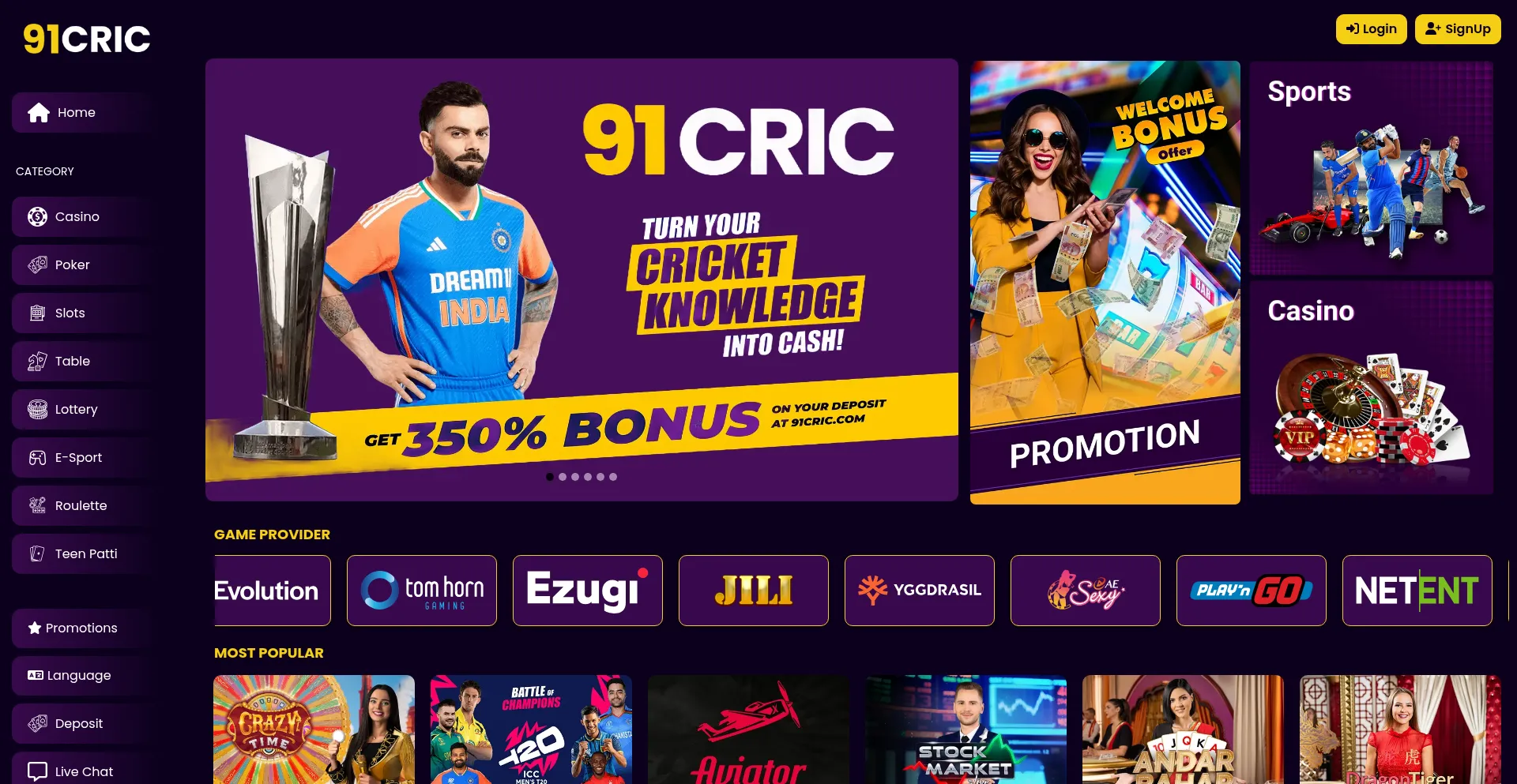 91cric.com