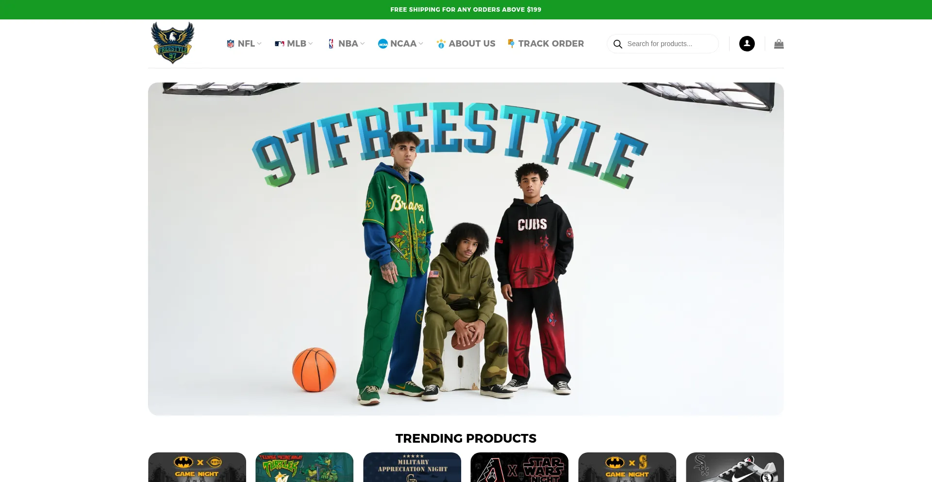 Website screenshot of 97freestyle.com