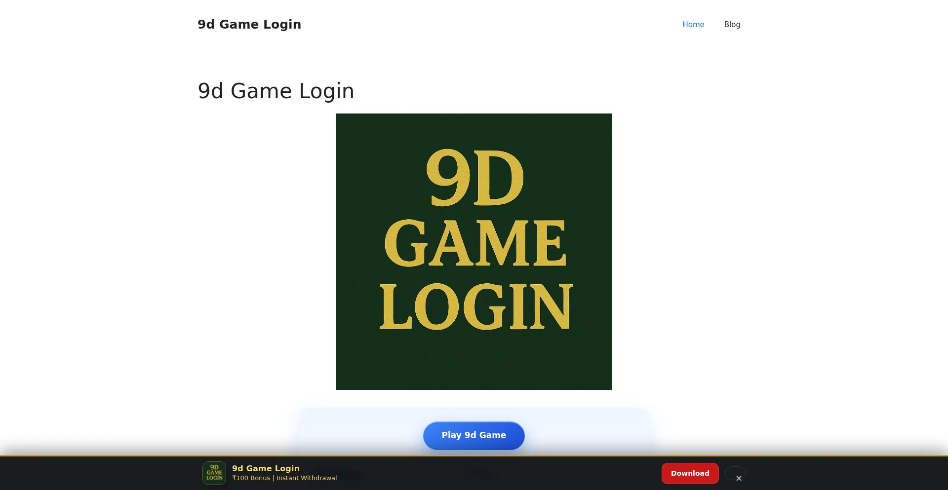 9dgamelogin.com