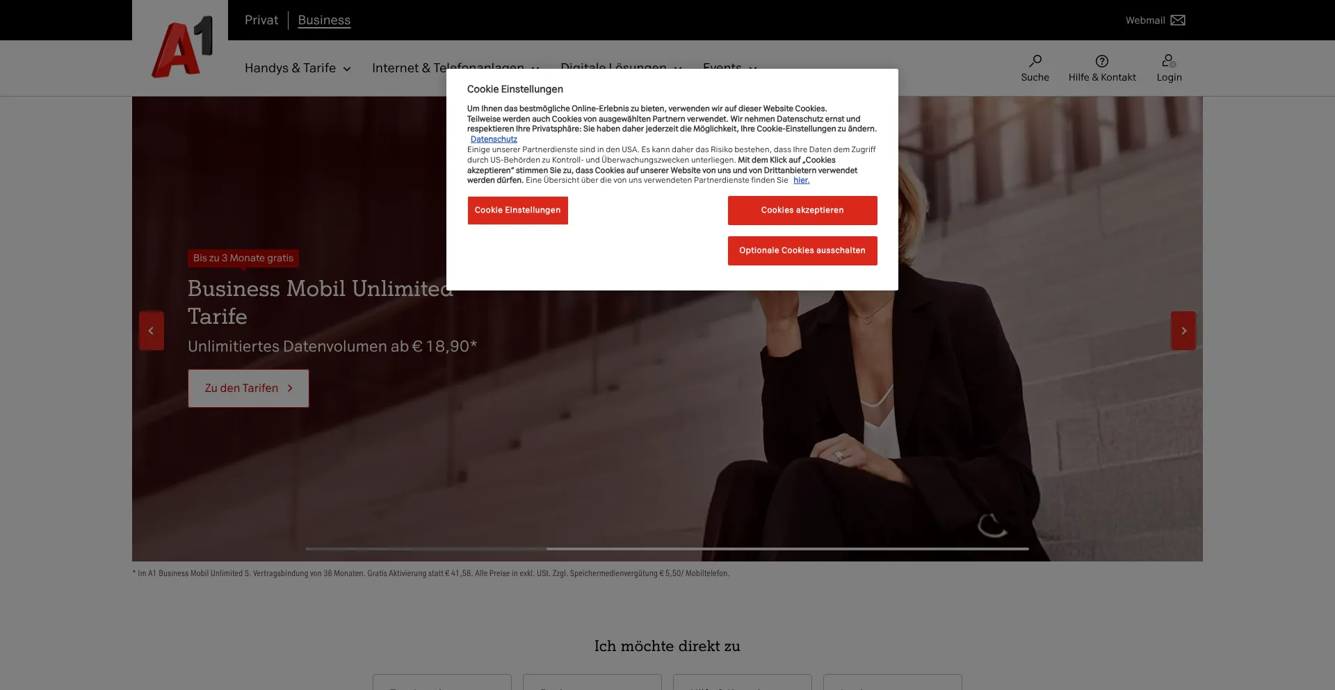 A1business.at Screenshot