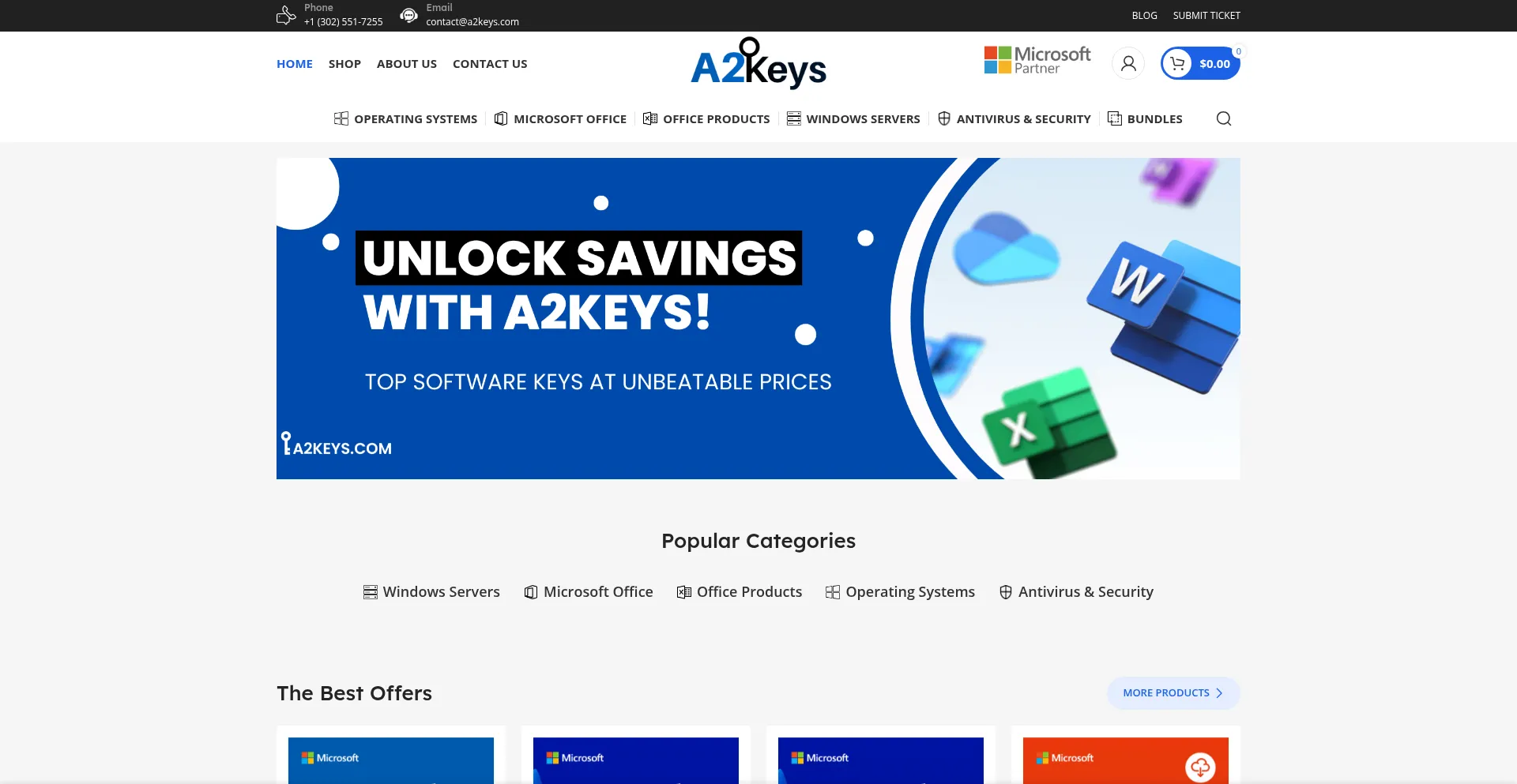 A2keys.com Screenshot