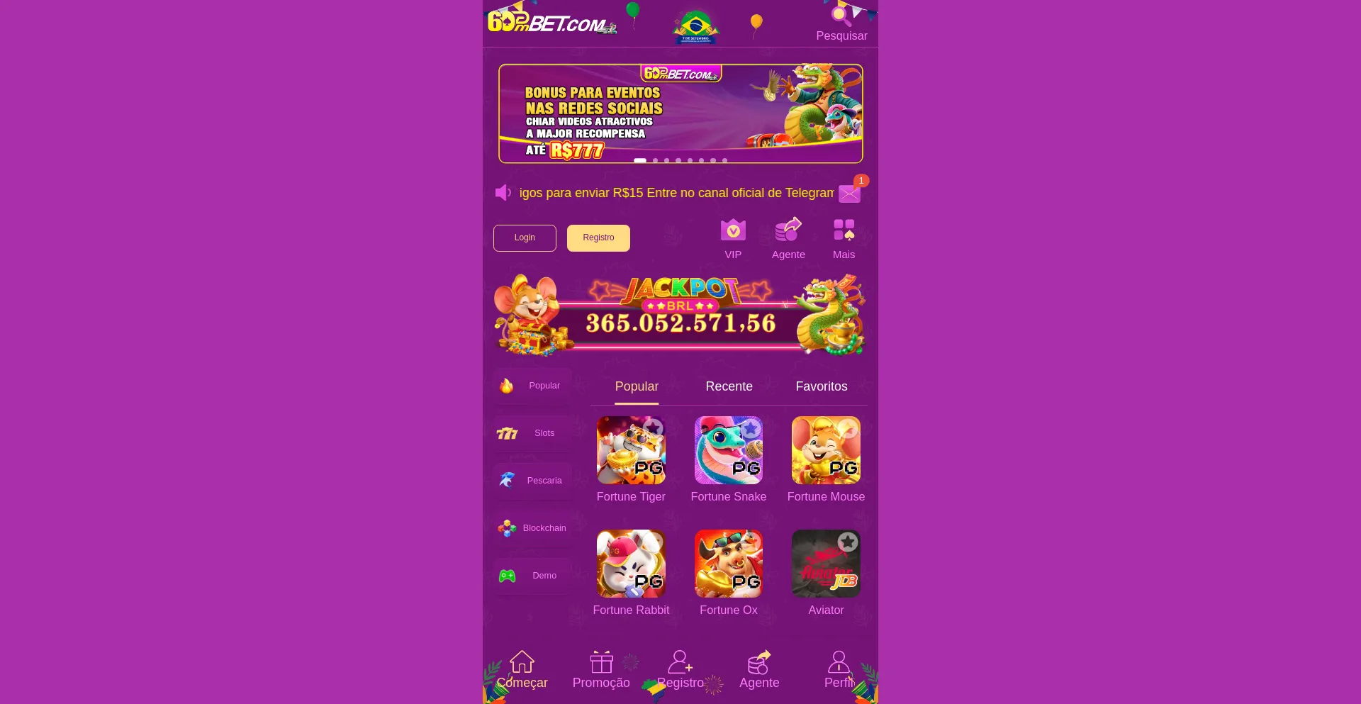 Website screenshot of A60pmbet.com