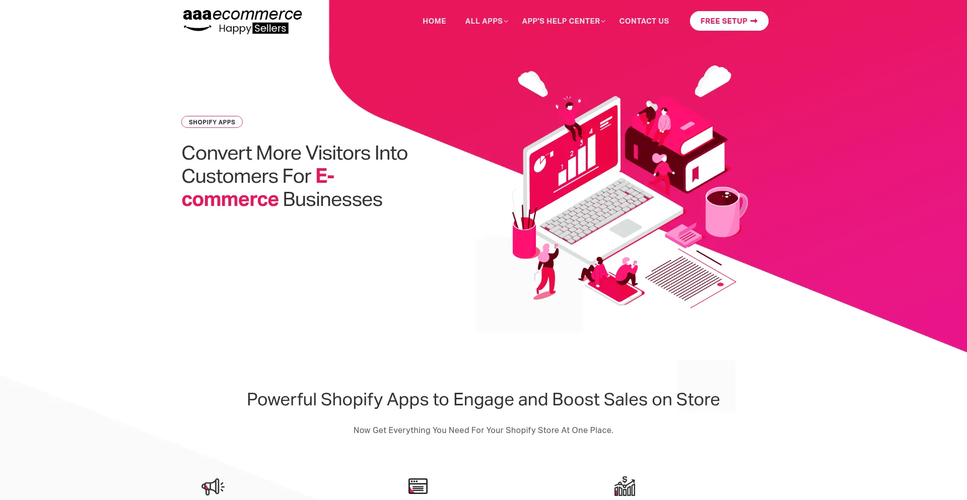 Website screenshot of Aaaecommerce.com