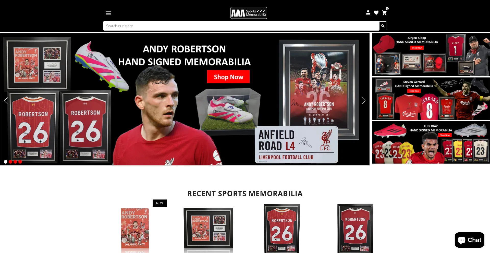 Aaasportsmemorabilia.co.uk