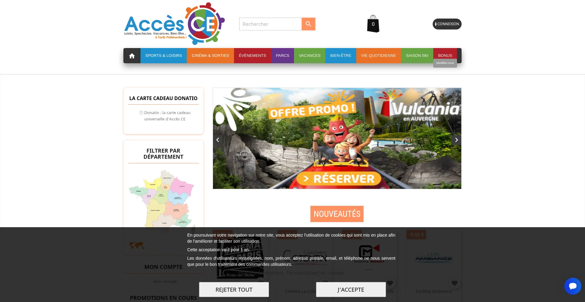 Website screenshot of Acces-ce.fr