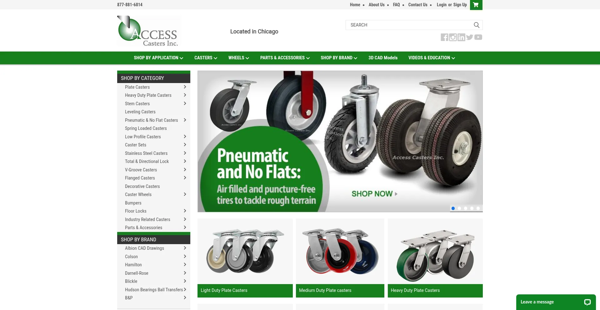 Website screenshot of Accesscasters.com