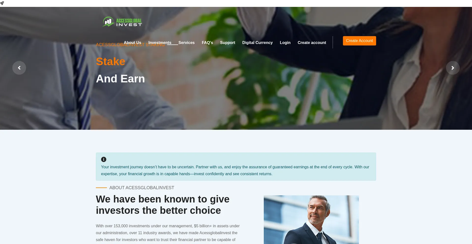 Accessglobalinvest.com Screenshot