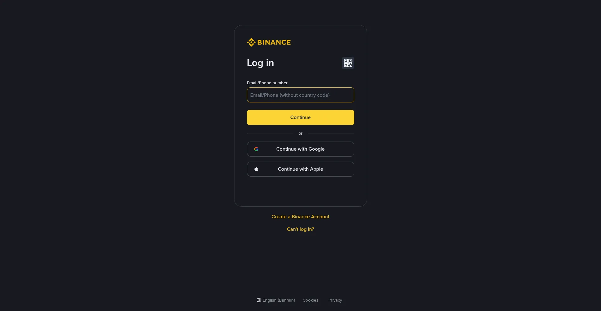 Accounts.binance.bh