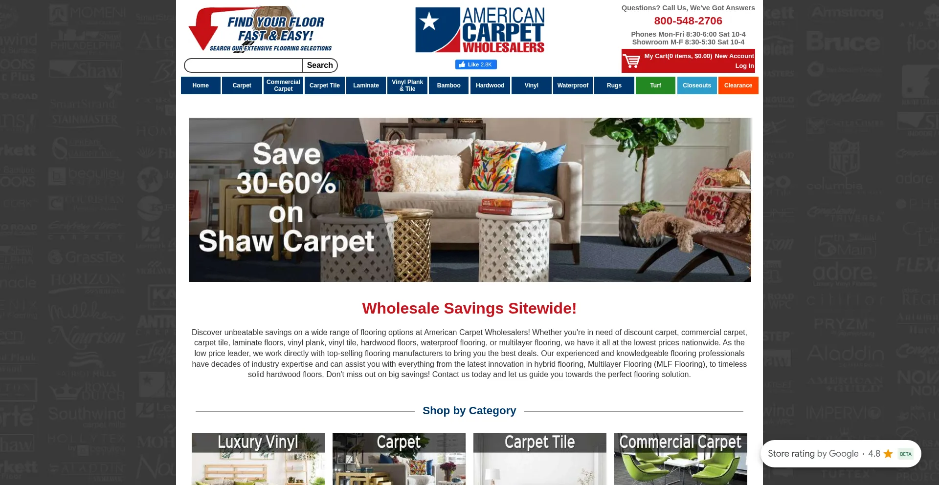Website screenshot of Acwg.net