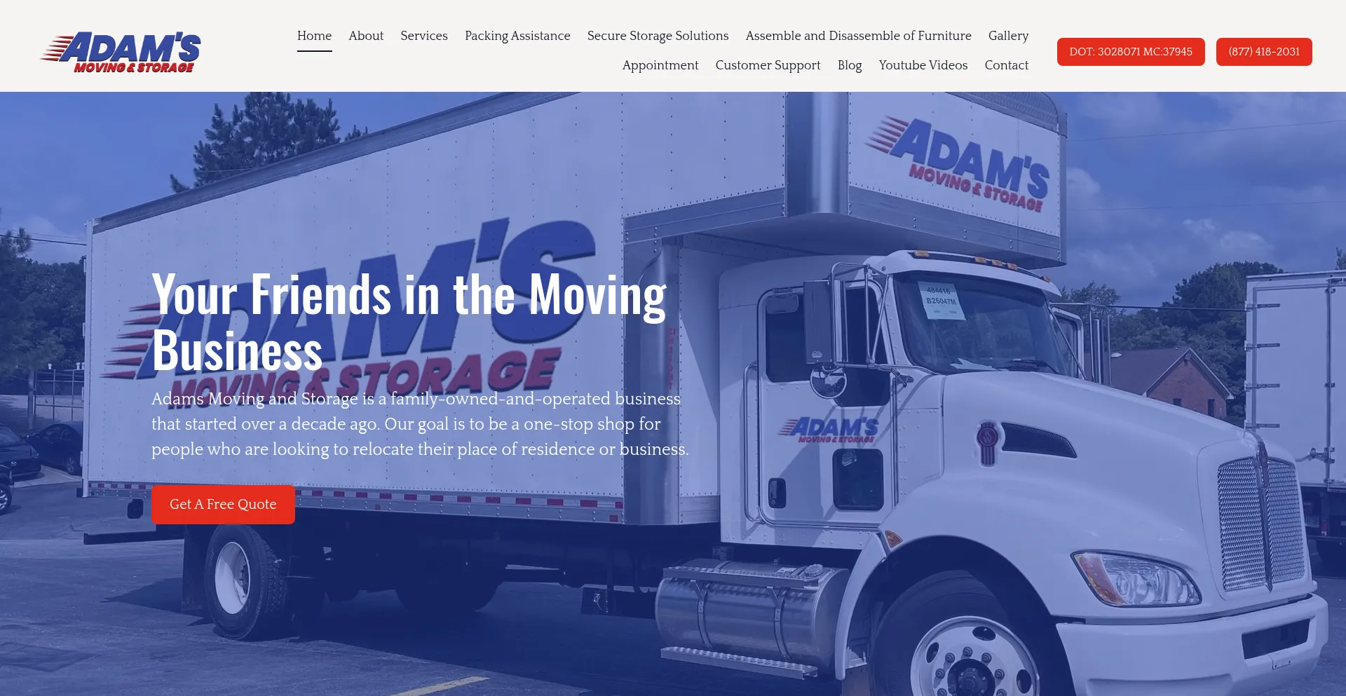 Adamsmovingandstorage.com