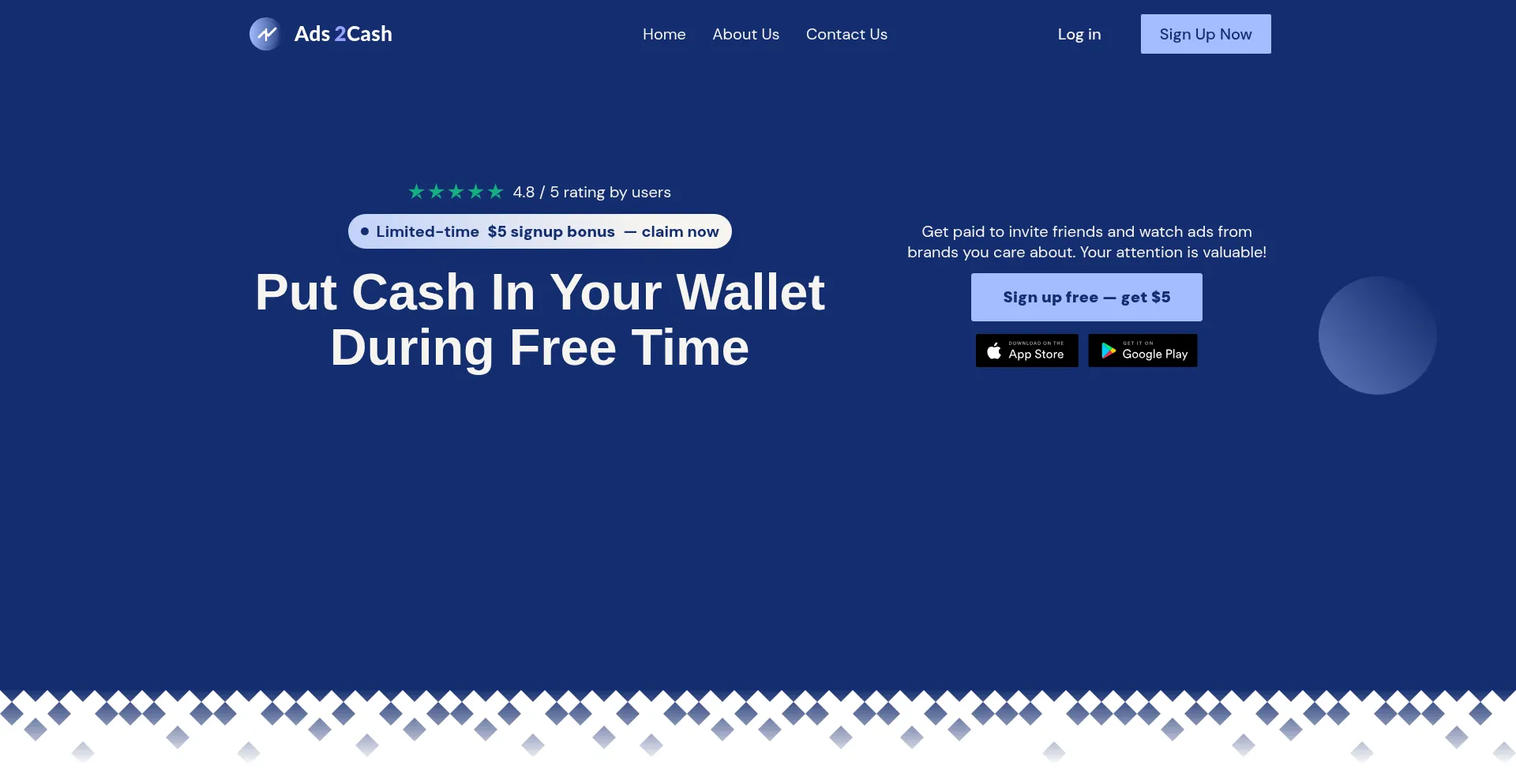 Ads2cash.com Screenshot
