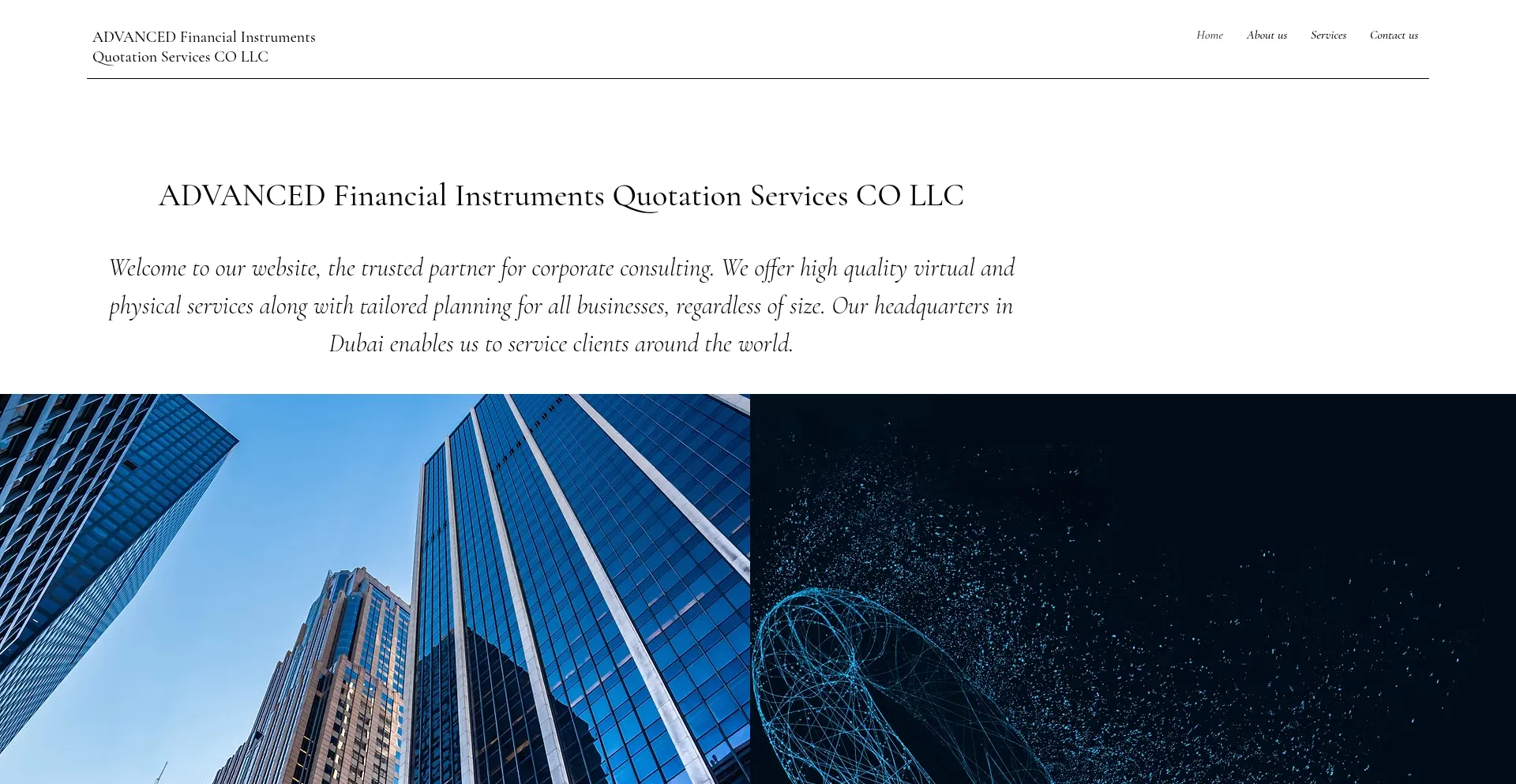 Website screenshot of Advancedfinancialconsultation.com