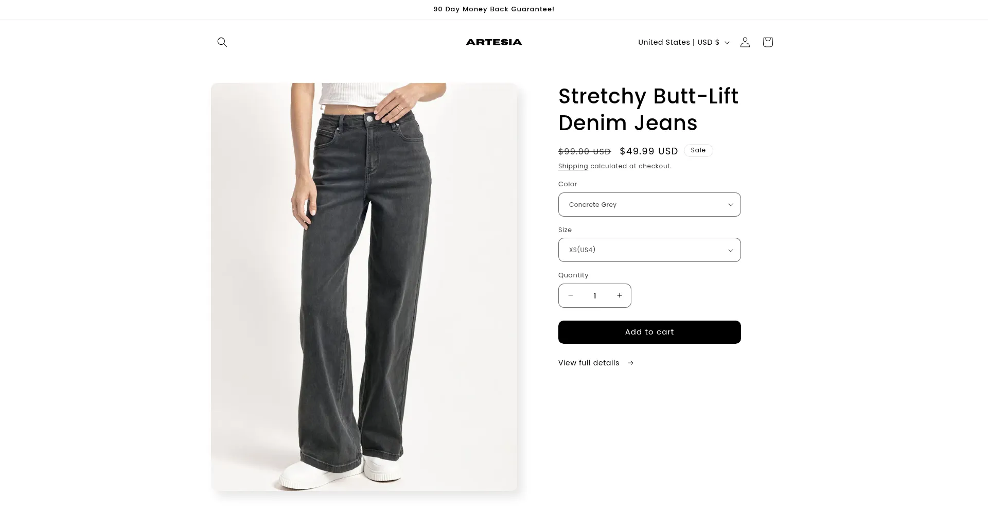 Website screenshot of Aeria-store.com