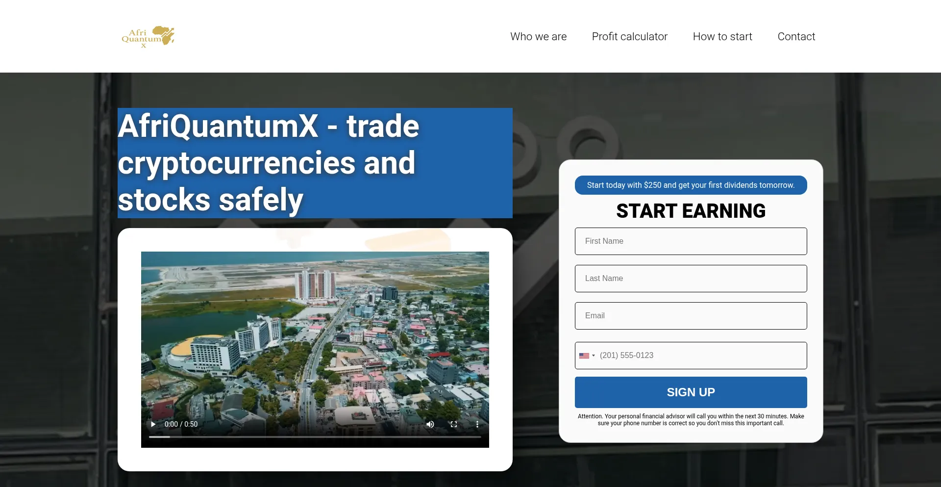 Afriquantumx.com é Seguro e Confiável?