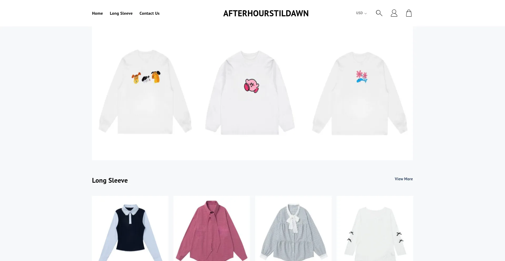 Website screenshot of Afterhourstildawn.com