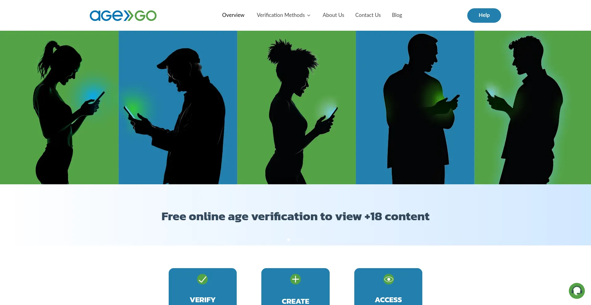 Website screenshot of Agego.com