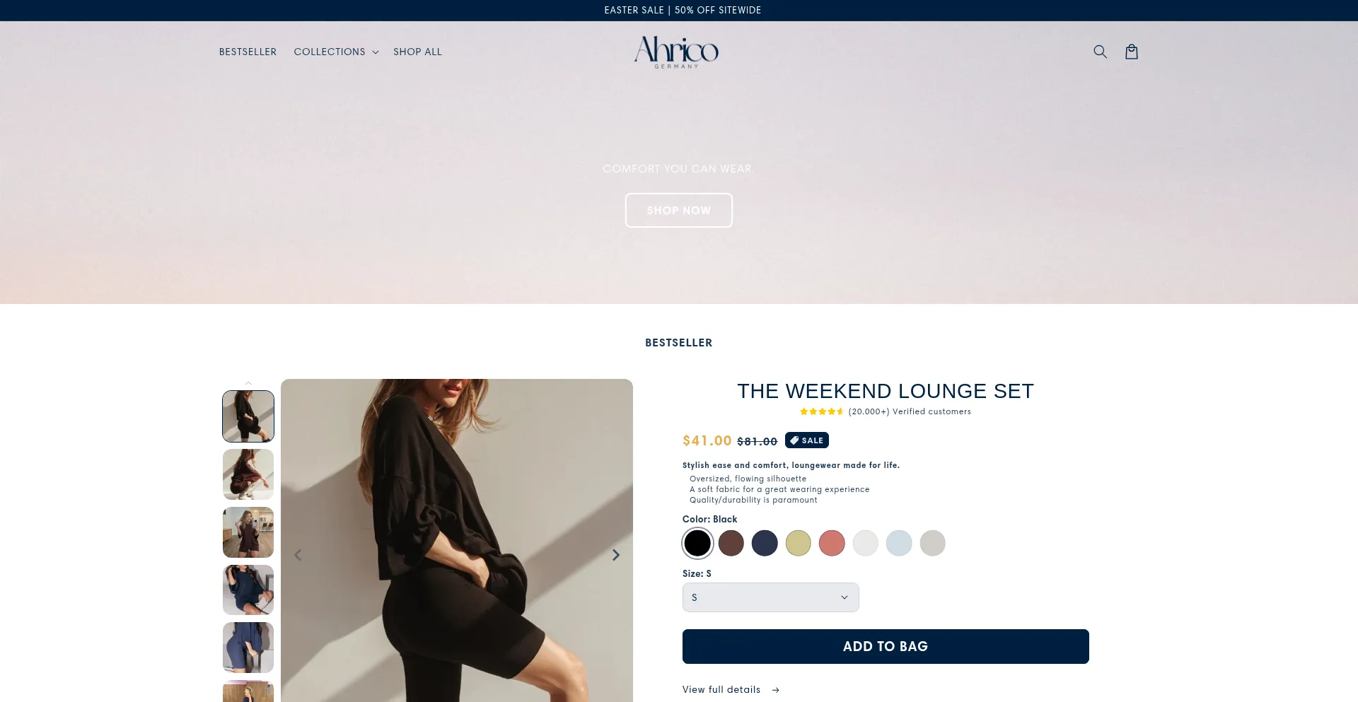 Website screenshot of Ahrico.com