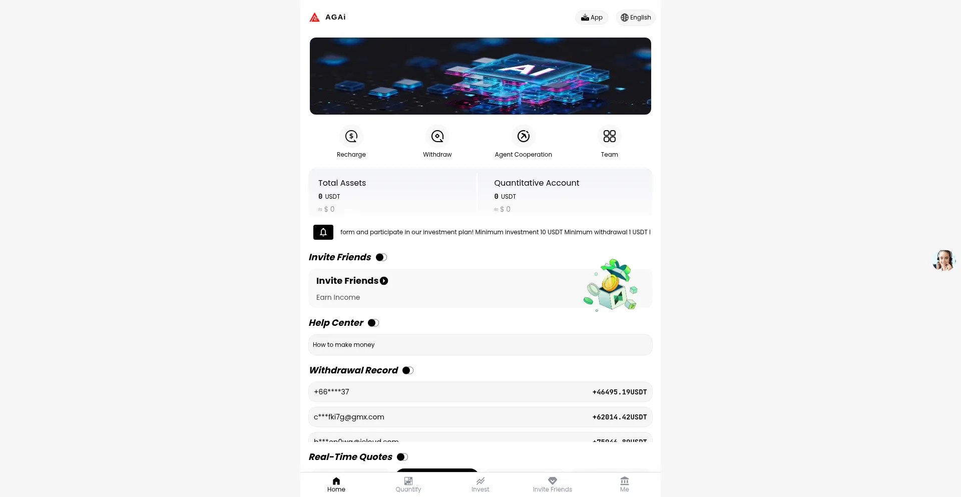 Website screenshot of Aialg.cc