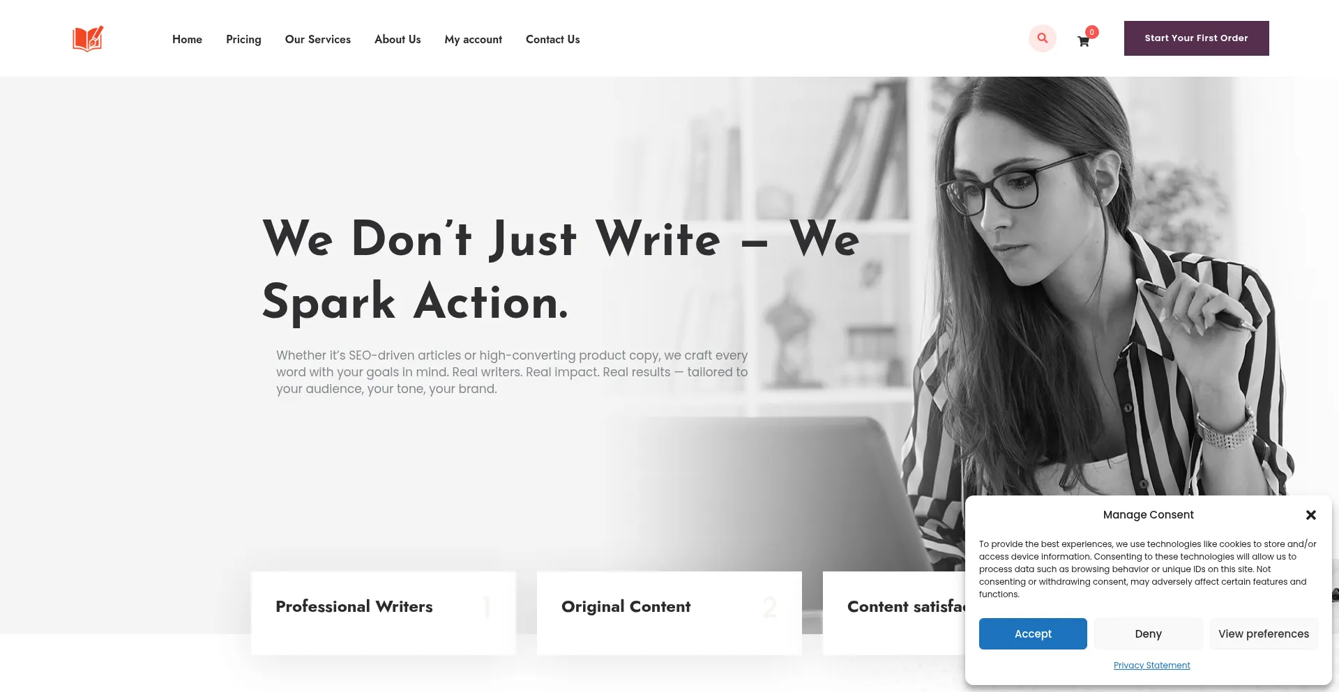 Website screenshot of Aibookforge.com