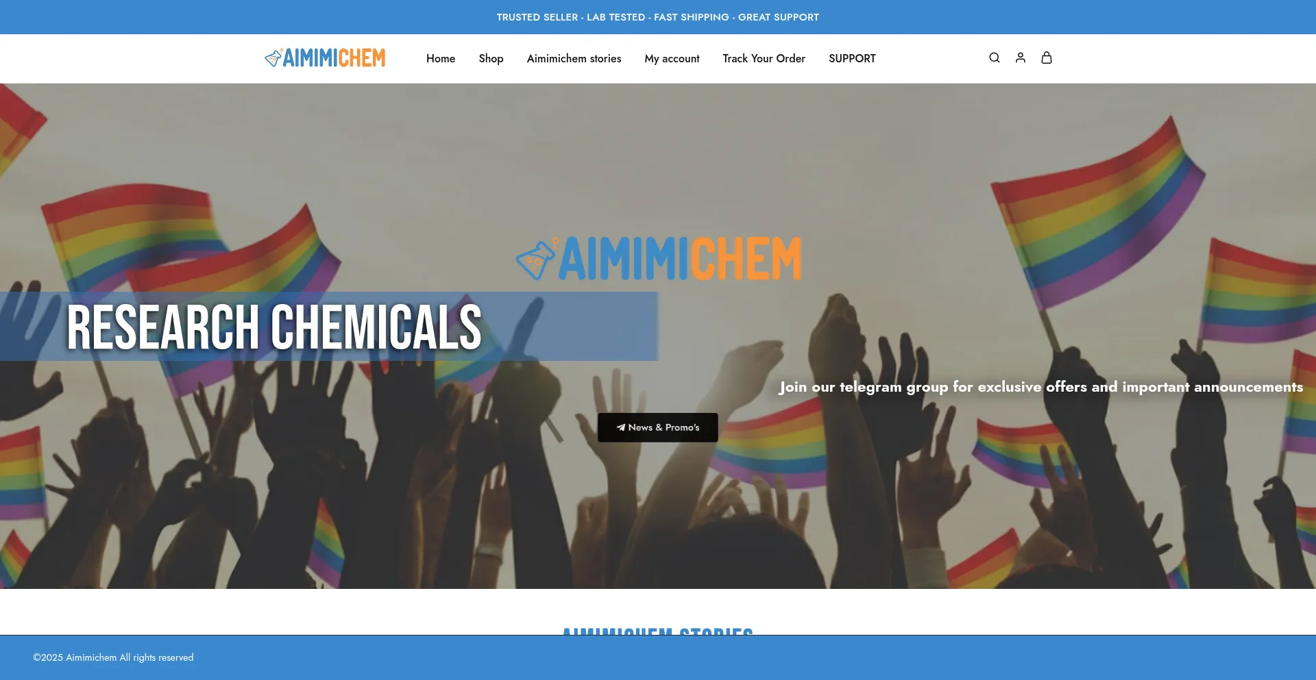 Website screenshot of Aimimichem.com